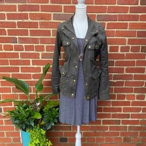 Heart & Hips Size L Black and White Striped Dress